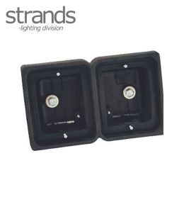Strands support double pour feu arrière rectangulaire Izeled