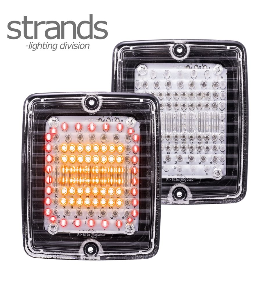 Strands feu de recul et clignotant rectangulaire Izeled