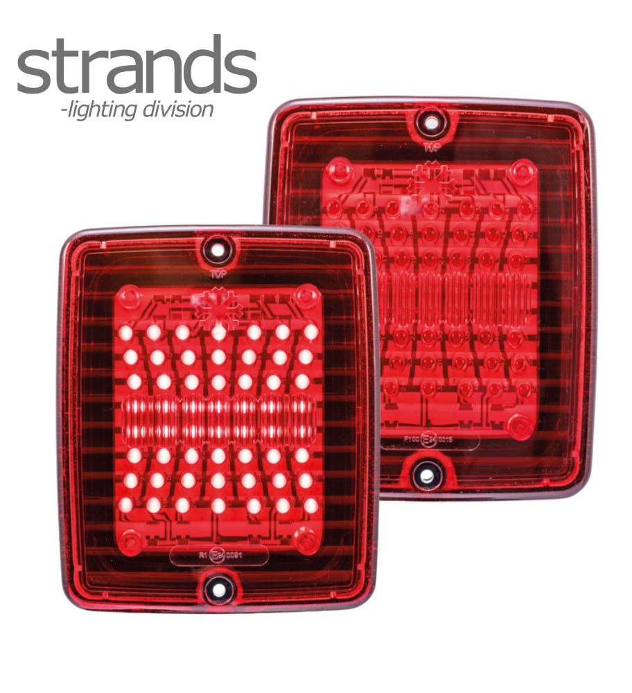 Strands feu arrière rouge lentille rouge Izeled