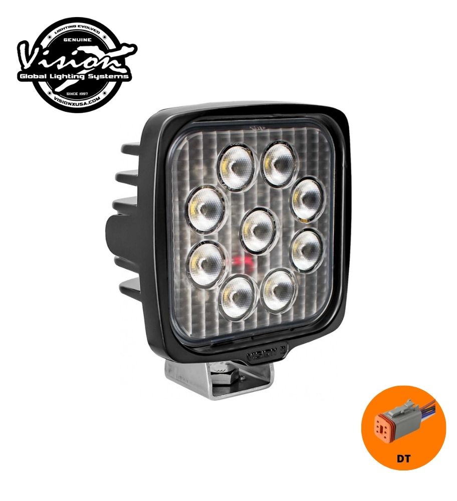 Vision X phare de travail value line carré 9 led 45w DT