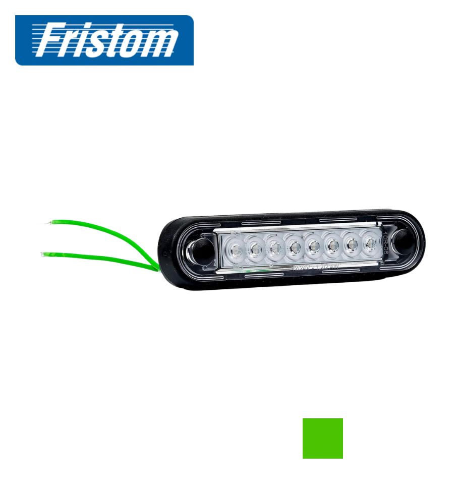 Fristom feu de position rectangulaire 8 Led vert