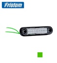 Fristom feu de position rectangulaire 8 Led vert