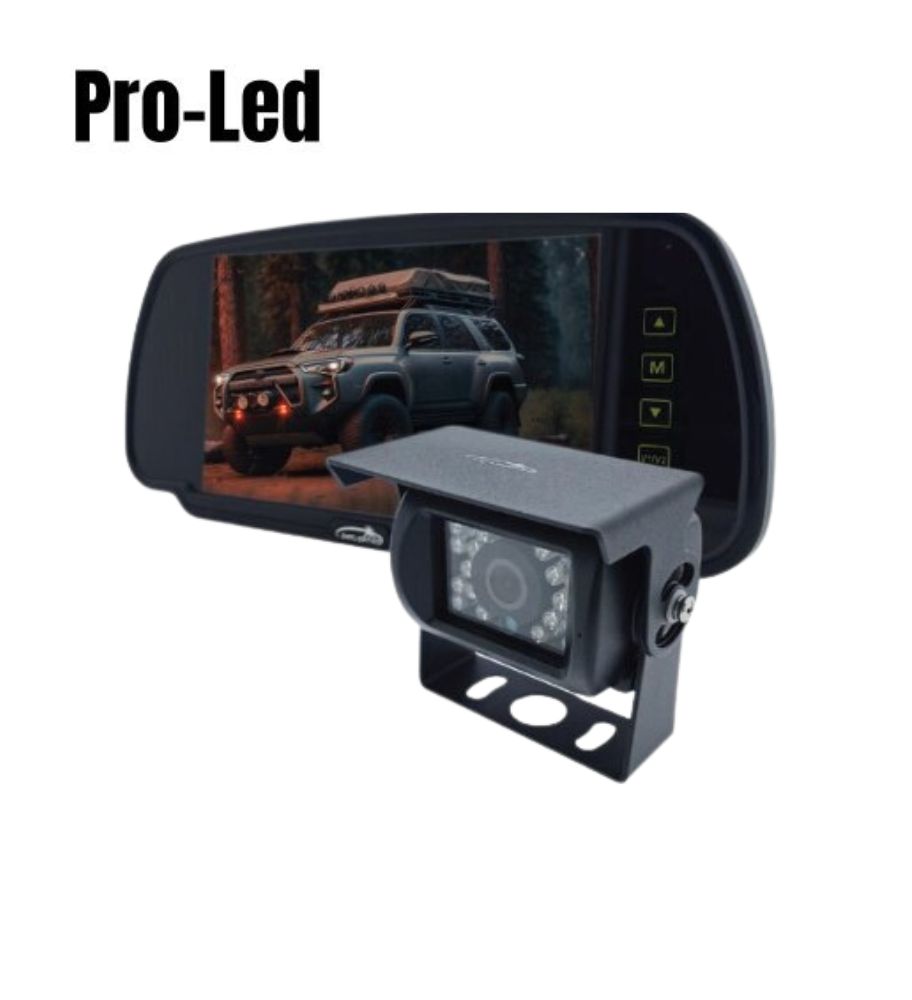 Pro Led Kit Caméra de recul sur rétroviseur 7"