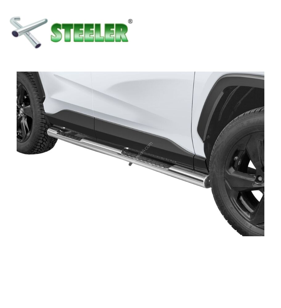 [RAV4-R1876-PR-01-I] 2018 Toyota RAV4 Low Profile Running Board -... (Poli)