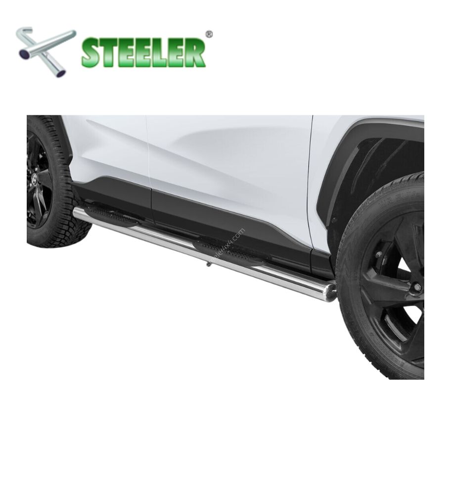 [RAV4-R1870-PR-02-I] 2018 Toyota RAV4 Plastic Lined Running Board -... (Poli)