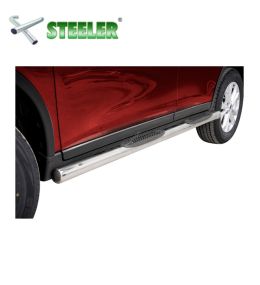 [X-TRAIL-R1470-PR-02-I] Nissan X-Trail 2014-2017-2018-.... Footboard with Plastic Coating (Poli)