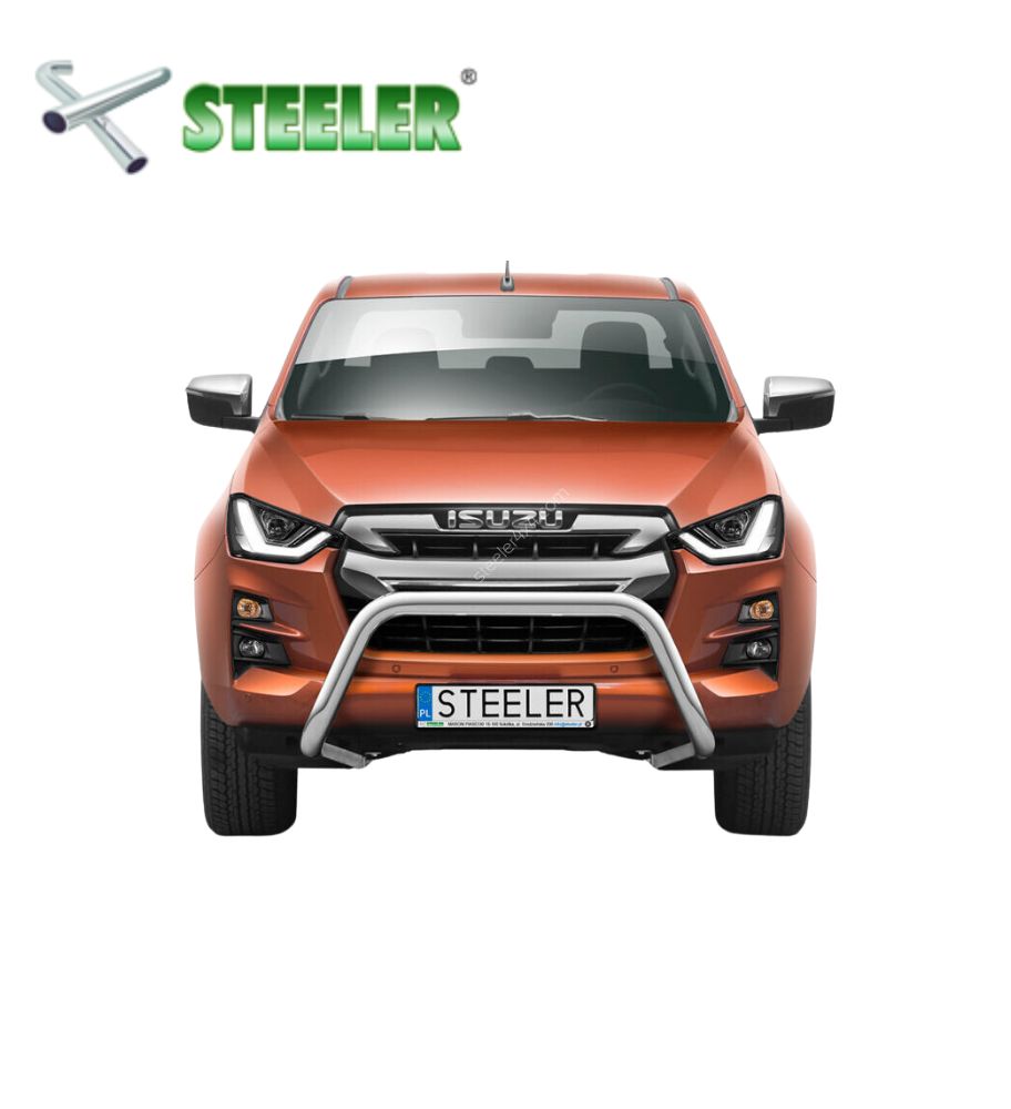 [D-MAX-R2070-06] Pare Buffle sans barre transversale Isuzu D-Max 2020-... (Poli)