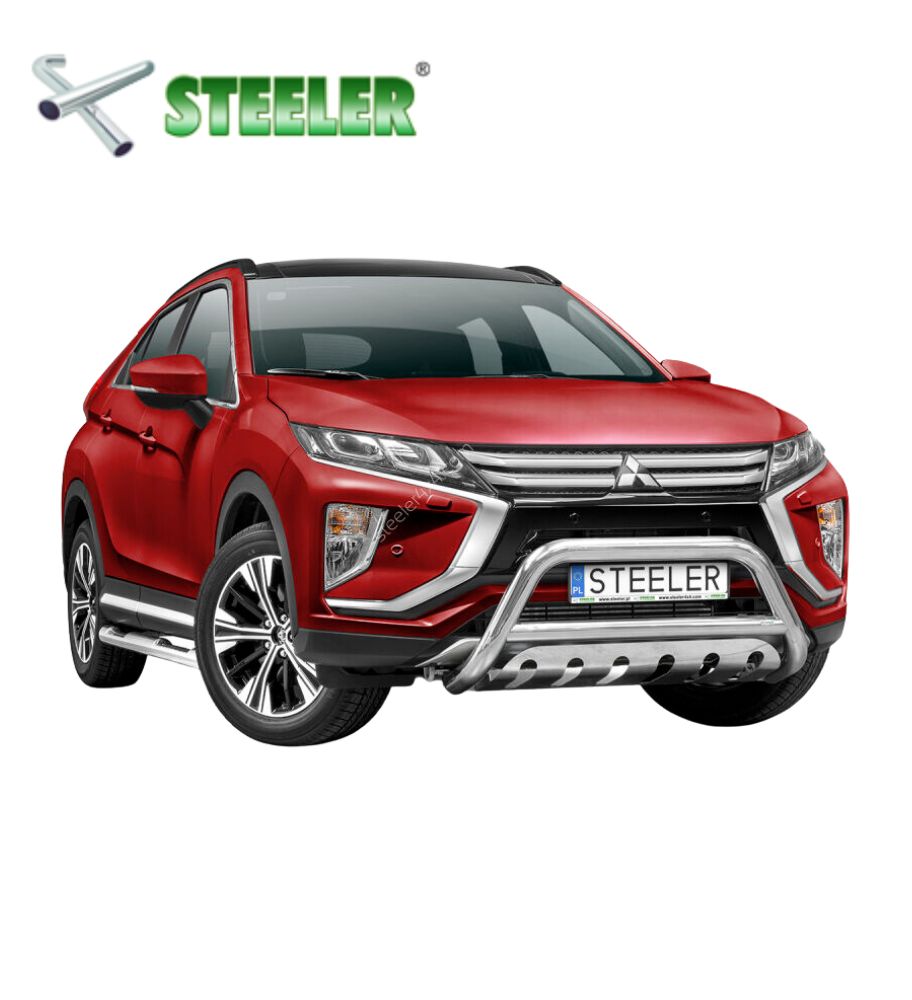 [ECLIPSE-R1770-04] Pare Buffle avec plaque de protection Mitsubishi Eclipse Cross 2017-... (Poli)