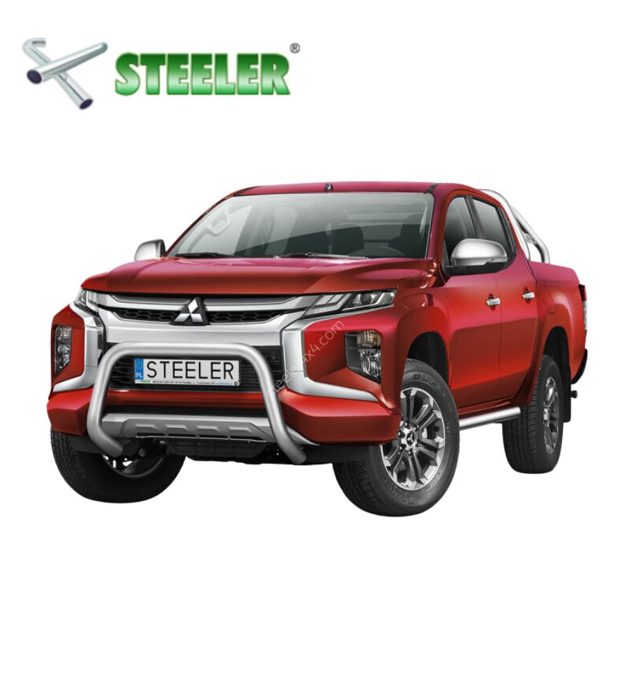 [L200-R1970-06] Pare Buffle sans barre transversale Mitsubishi L200 2019-... (Poli)