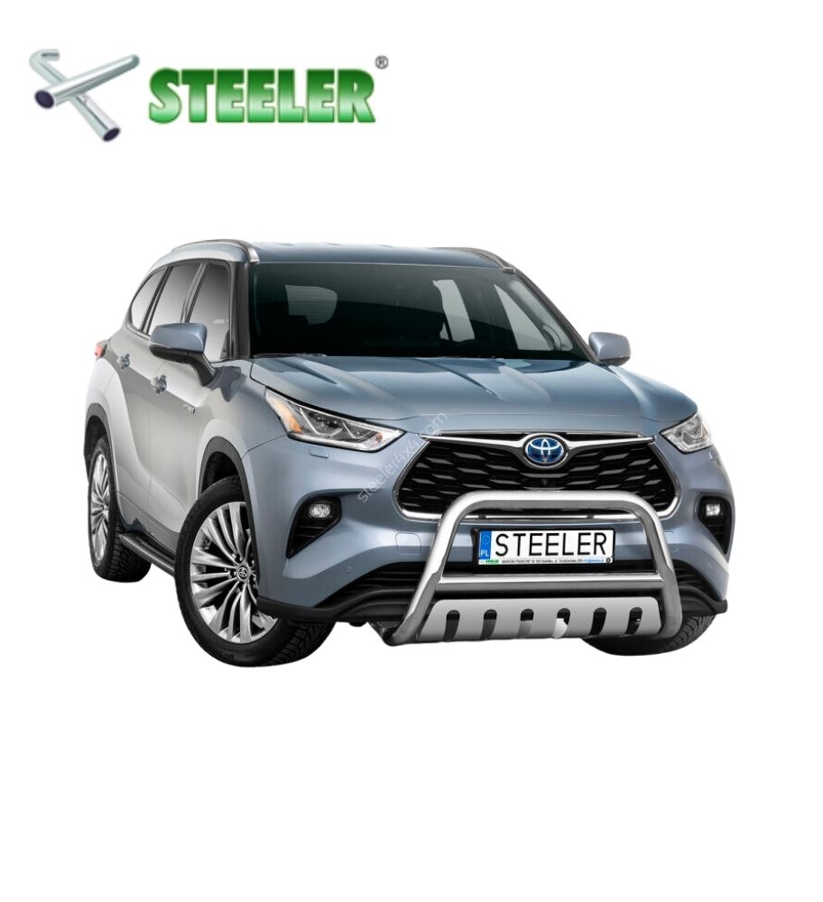 [HIGH-R2170-04] Pare Buffle avec plaque de protection Toyota Highlander 2021-... (Poli)