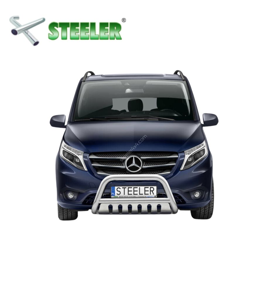 [VITO-R2070-04] Pare Buffle avec plaque de protection Mercedes Vito 2020-... (Poli)