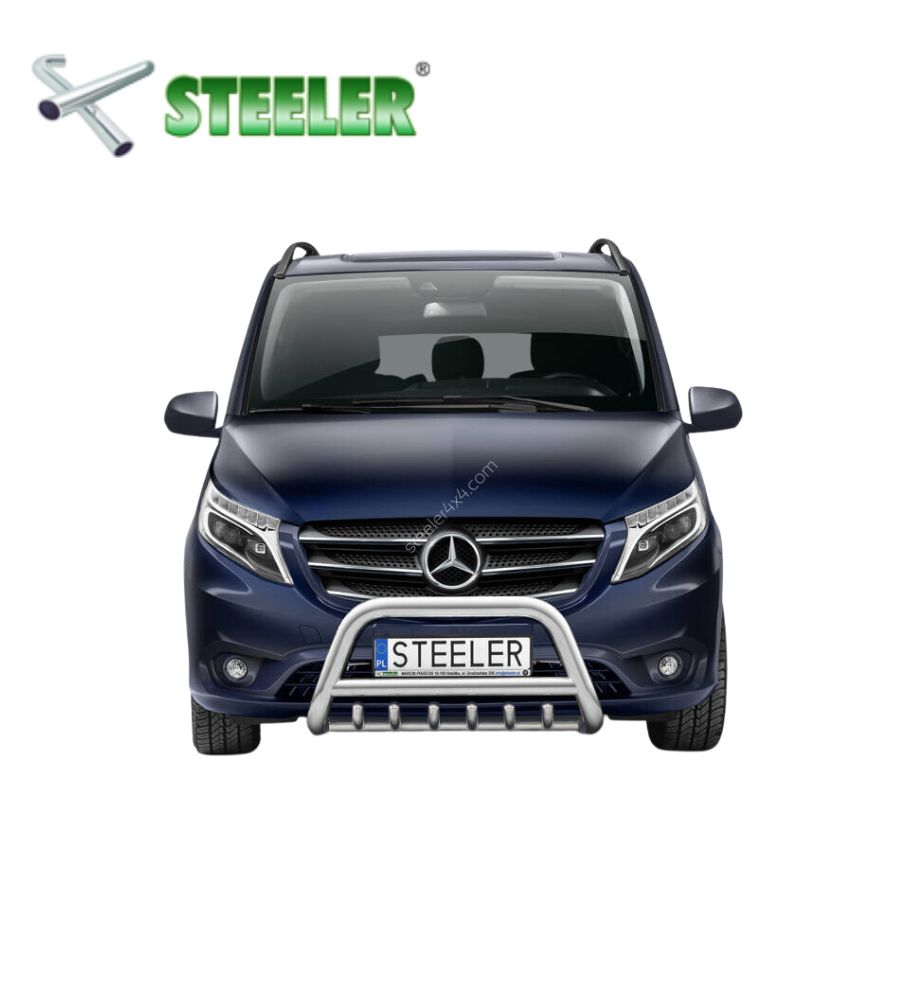 [VITO-R2070-00] Pare Buffle avec Grille Mercedes Benz Vito 2020-... (Poli)