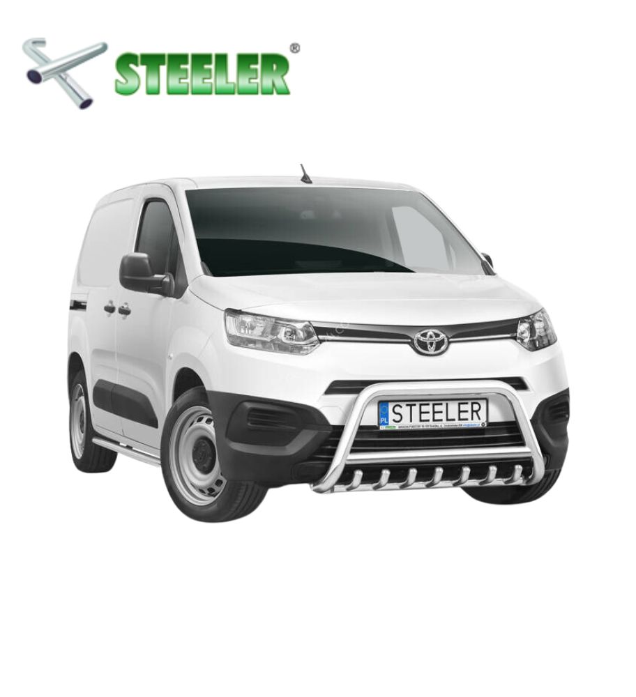 [BCCR-R1960-00-I] Pare Buffle avec grille Toyota ProAce City Furgon 2019-... (Poli)