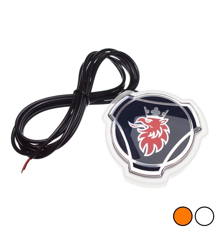 Emblème Scania d'origine bords Led orange/blanc Base givrée