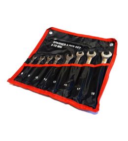 Set of 8 spanners 8-19mm