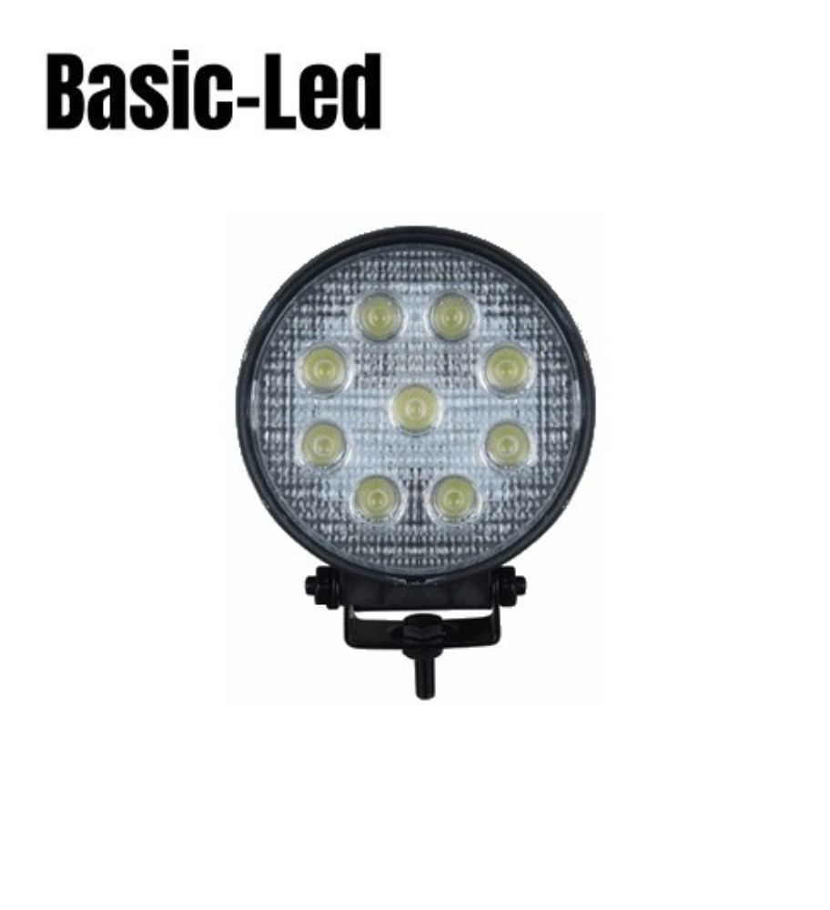 Basic Led Phare de travail rond 24W