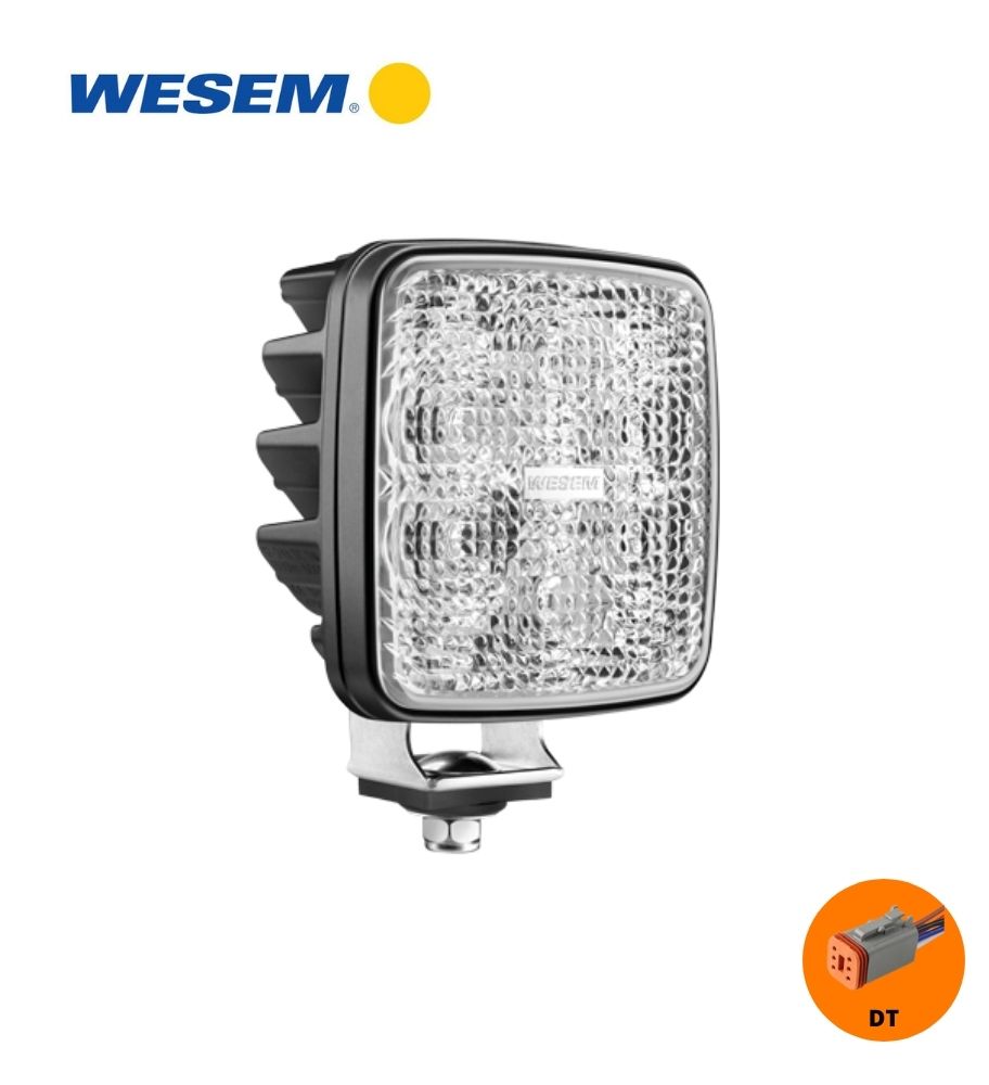 Wesem phare de travail carré CRK2 1600lm 22W 50°X30° DT