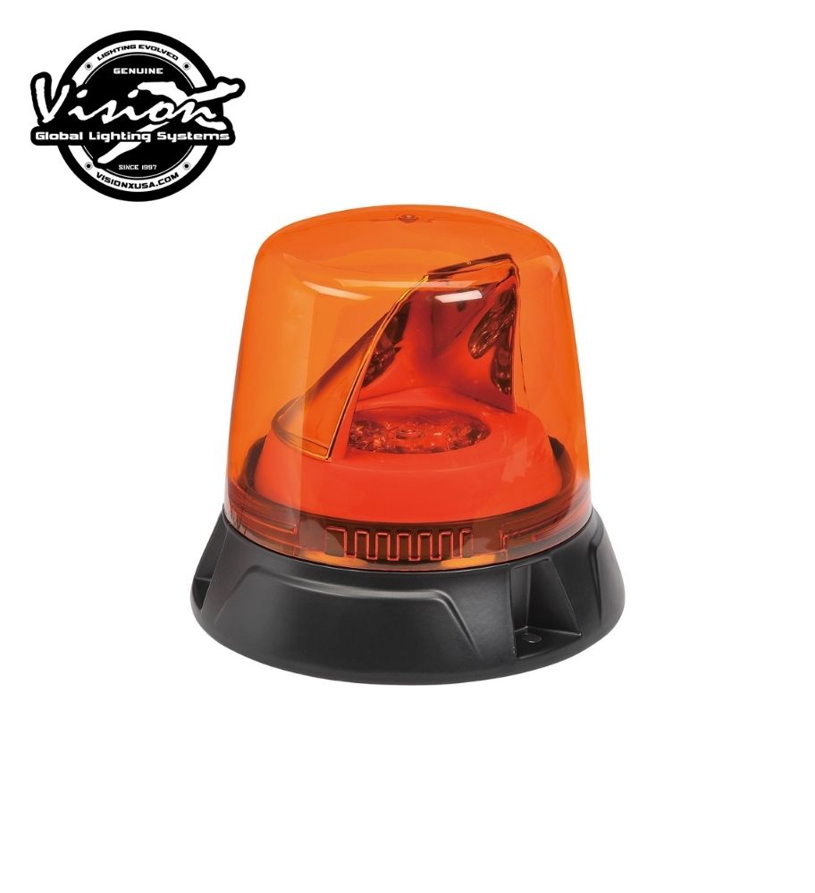 Vision X orange optitech flashing beacon on orange lens flange
