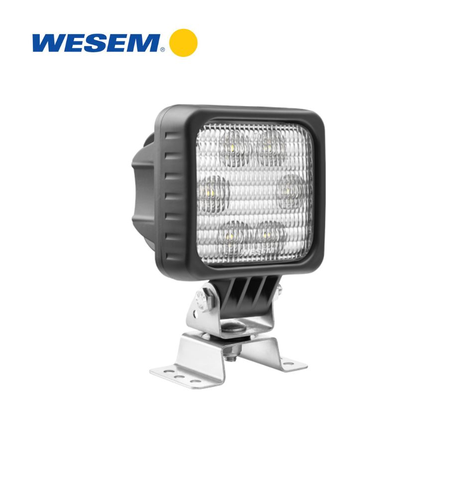 Wesem square Work Light  2000lm 25W 66°X22° Support Omega Cable