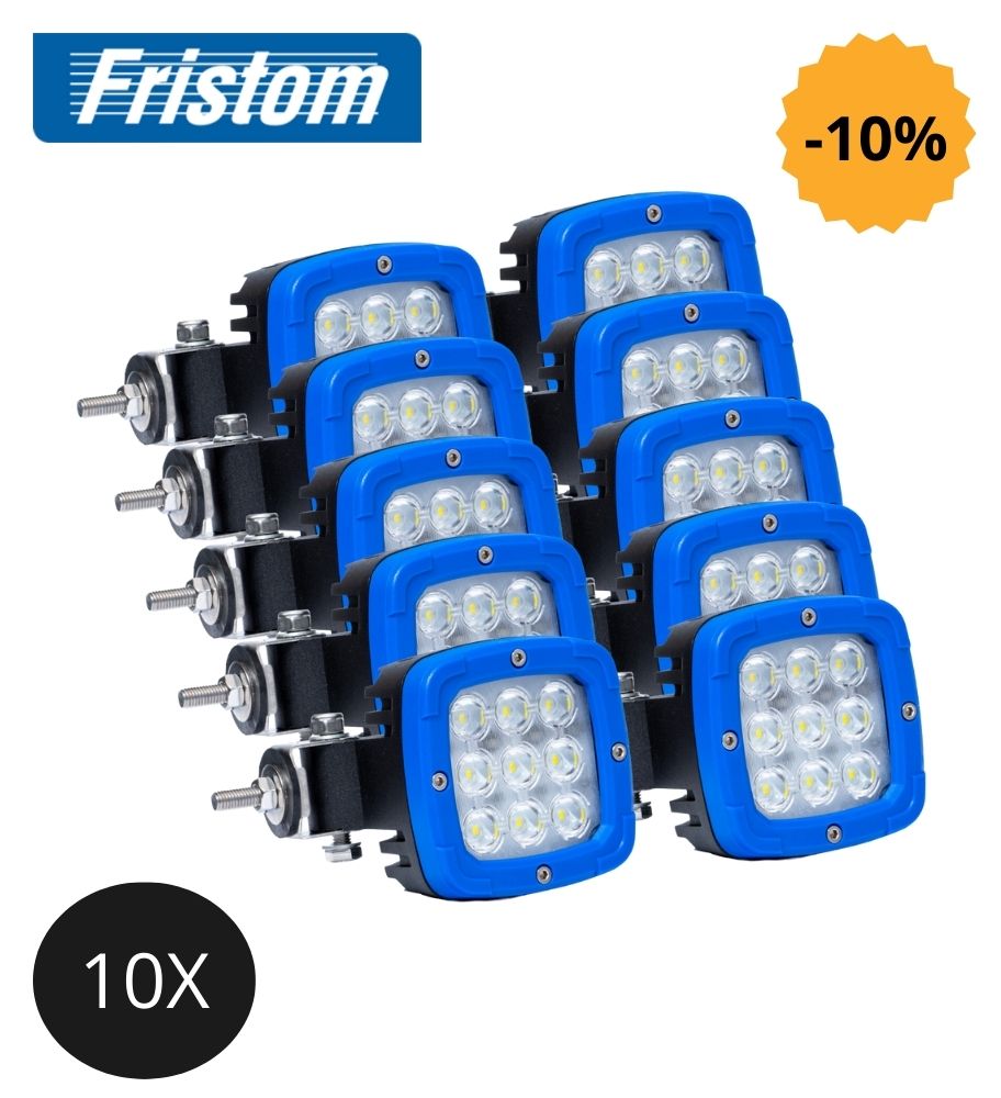 [PL0036ALULEDFTA] Fristom 10 phare de travail cadre bleu 2800lm