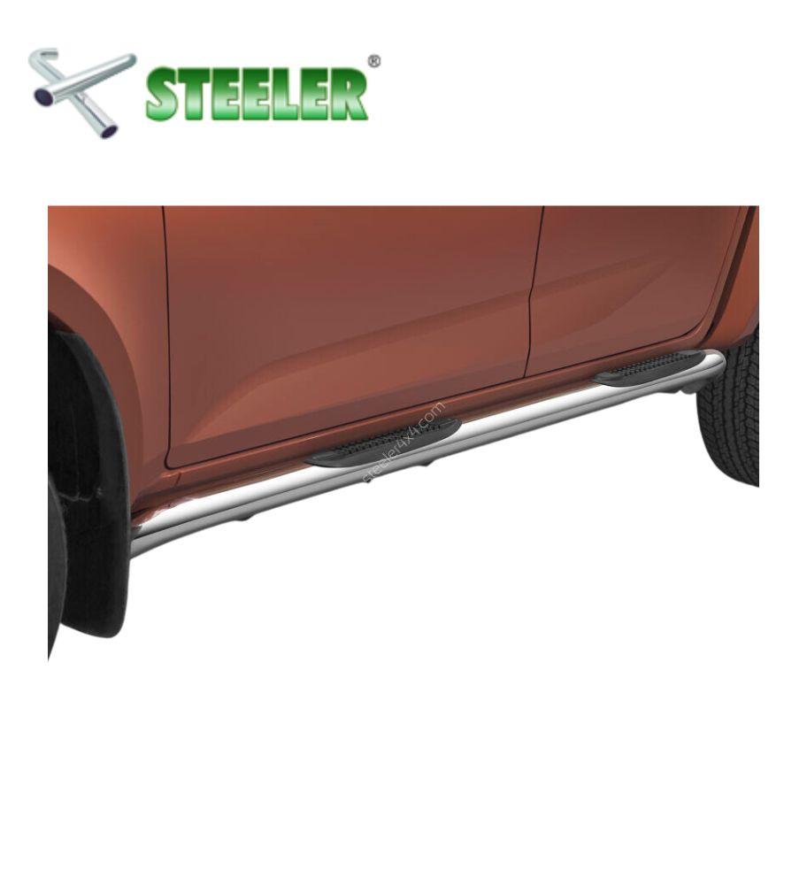 [D-MAX-R2070-PR-02-I] Marche Pied avec Revêtement en plastique Isuzu D-Max 2020-... (Poli)