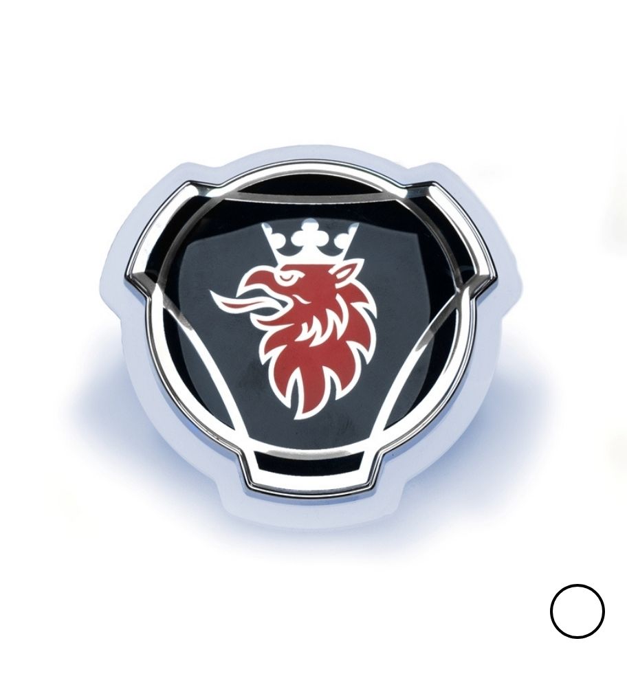 Emblème Scania d'origine bords Led blanc  Base givrée