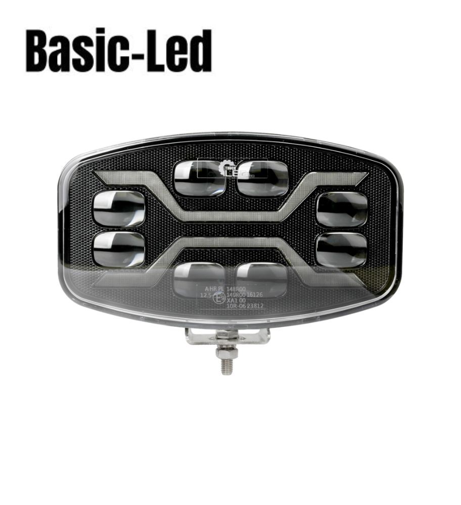 [PL3436L] Basic Led Phare de longue portée rectangulaire Spider feux de position et flash