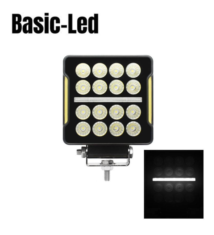 Basic Led Phare de travail carré 20W avec feux de position