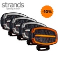 Strands 4 Phares de route longue portée rectangulaire Firefly one 10 500lm avec flash