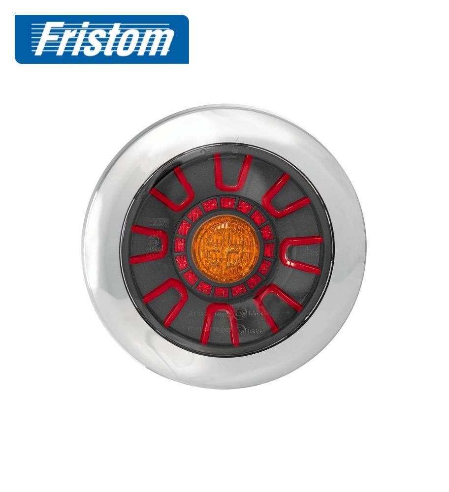 Fristom Round rear stop lamp and chrome cable indicator
