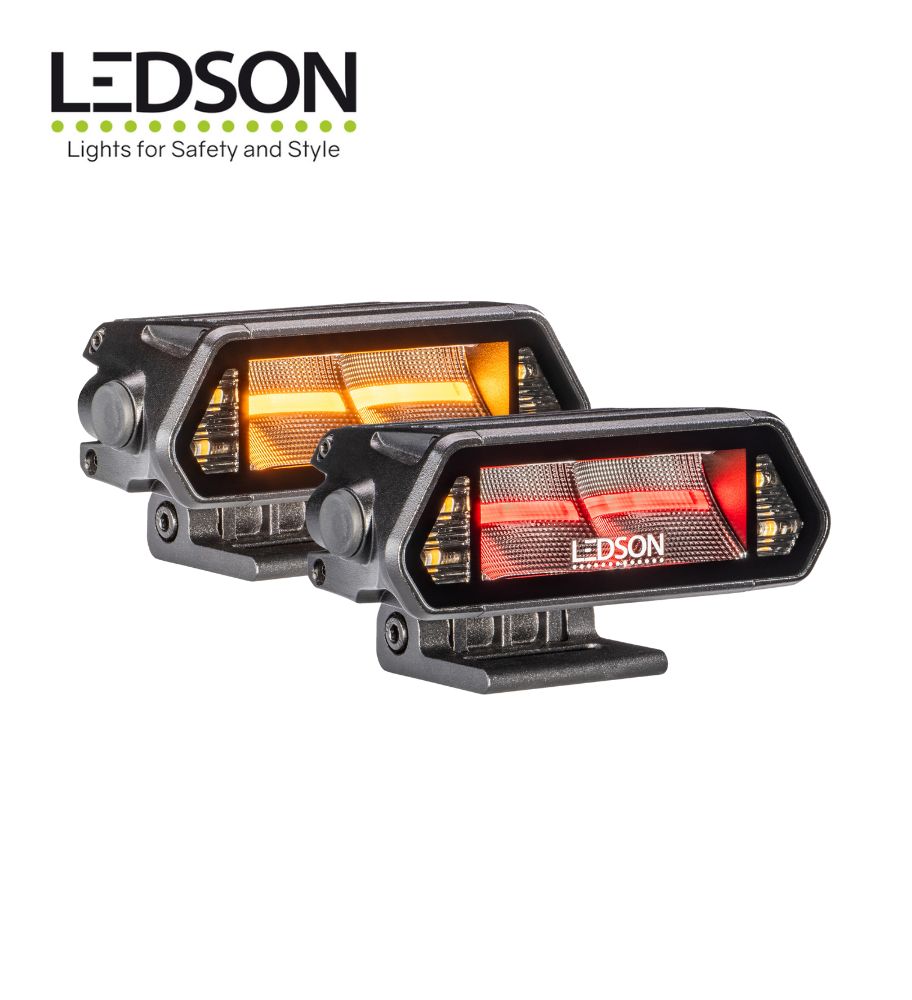 [RL334915024] Ledson Rampe Led Epix5+ 128mm avec flash orange feu de position orange/rouge