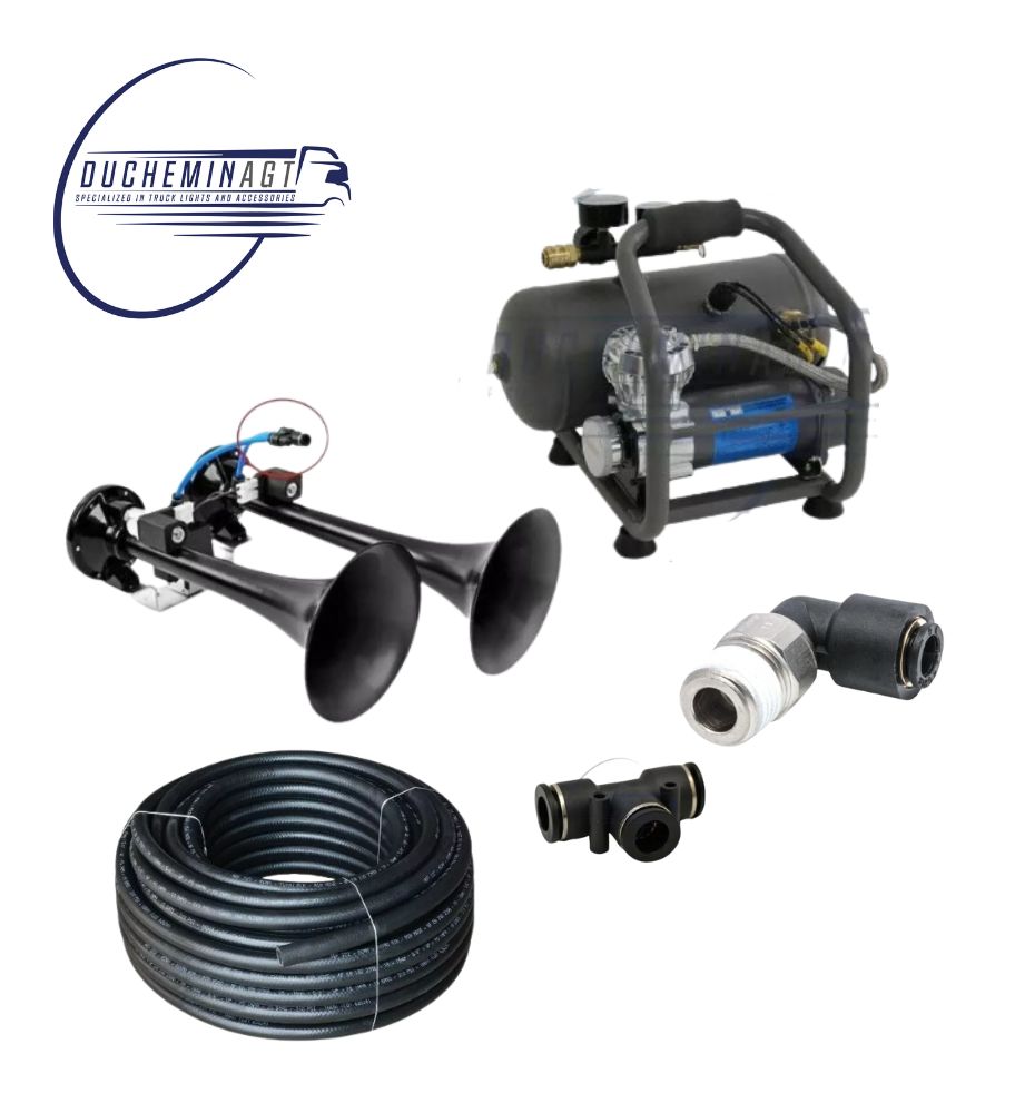 Kit Klaxon TGV avec compresseur 12v