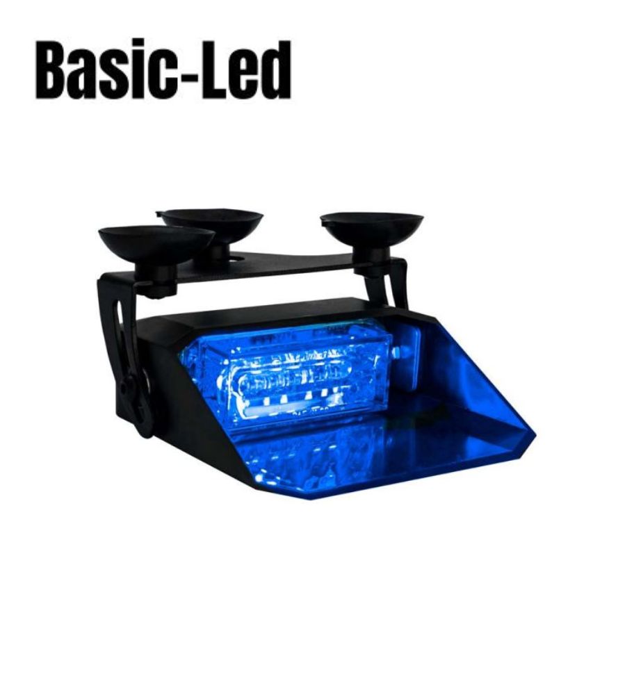 Basic Led Flash Pare prise Bleu 12-24V