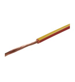 Câble électrique 1x1.5mm² rouge/jaune