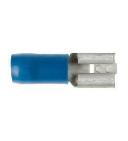 Fiche sertie douille plate bleu 1.5-2.5mm² (100 pièces)