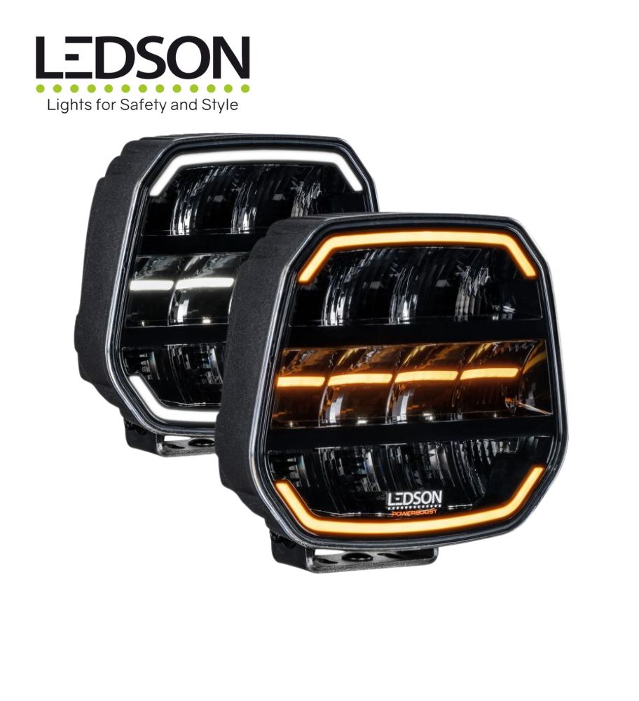 Ledson Phare de route Longue portée Epix7+ noir powerboost