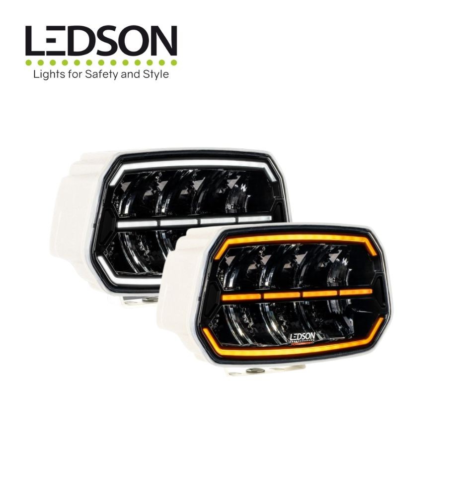 Ledson phare de route longue portée Epix10+10" blanc