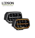 Ledson phare de route longue portée Epix10+10" cadre noir