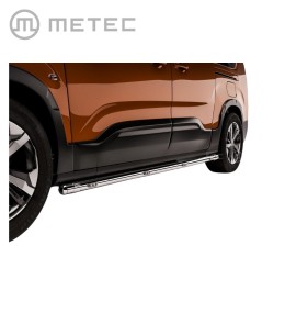 [BL826482] Metec Barre Latérale Citroën Berlingo L1 2018-2024-... avec feux de position Inox
