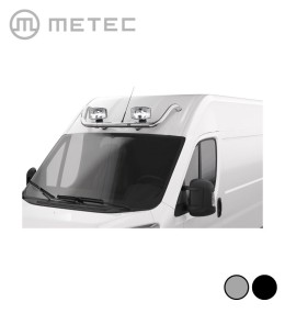 [BT888495] Metec Barre de toit Citroën Jumper 2007-2024-... H2 Inox ou noir avec feux de position (Poli)