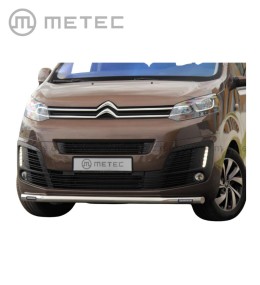 [BS826401770] Metec Barre de Spoiler Citroën Jumpy 2016-2024 inox avec feux de jour à led