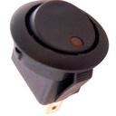 Mini interrupteur à bascule lumineux ambre 12V ON-OFF
