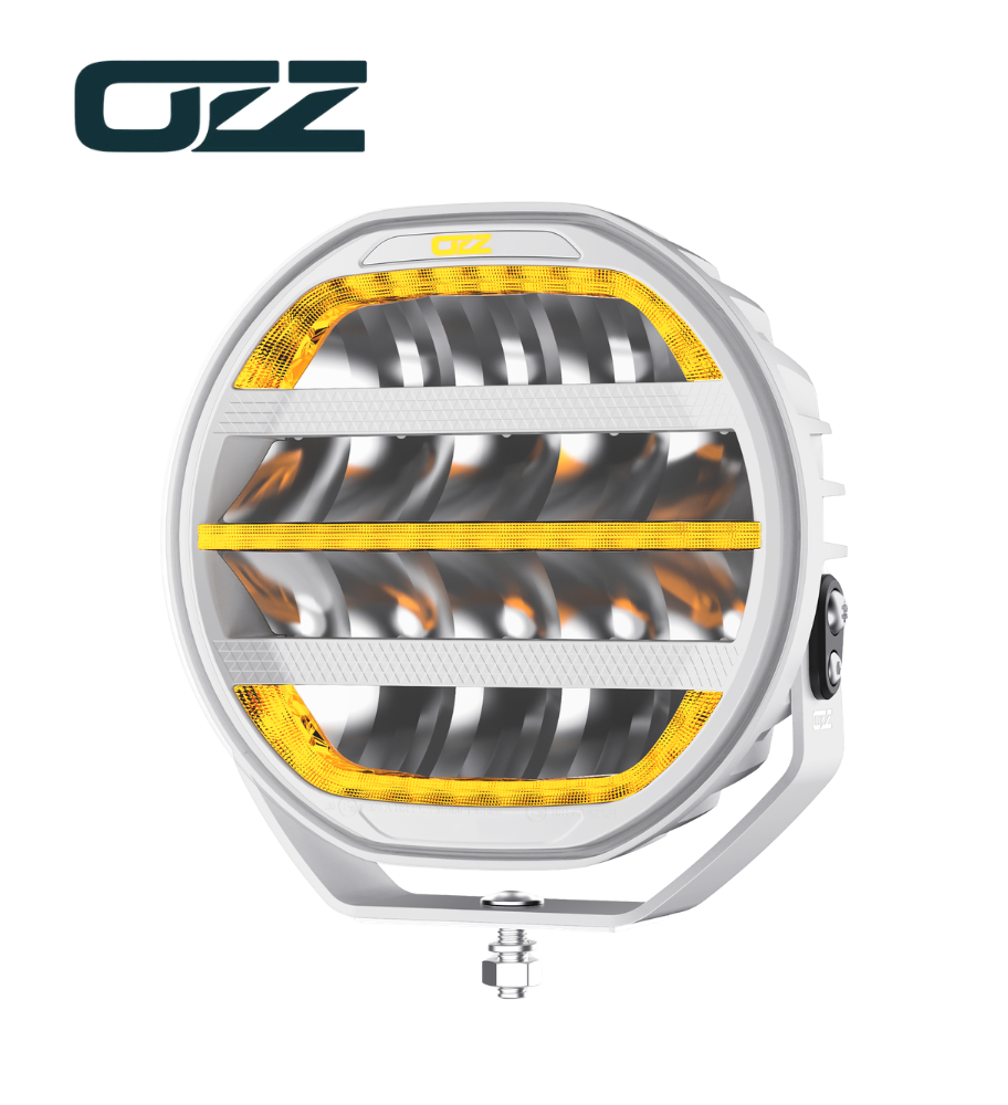 OZZ XR3 Phare longue portée blanc avec feu de signalisation 9"