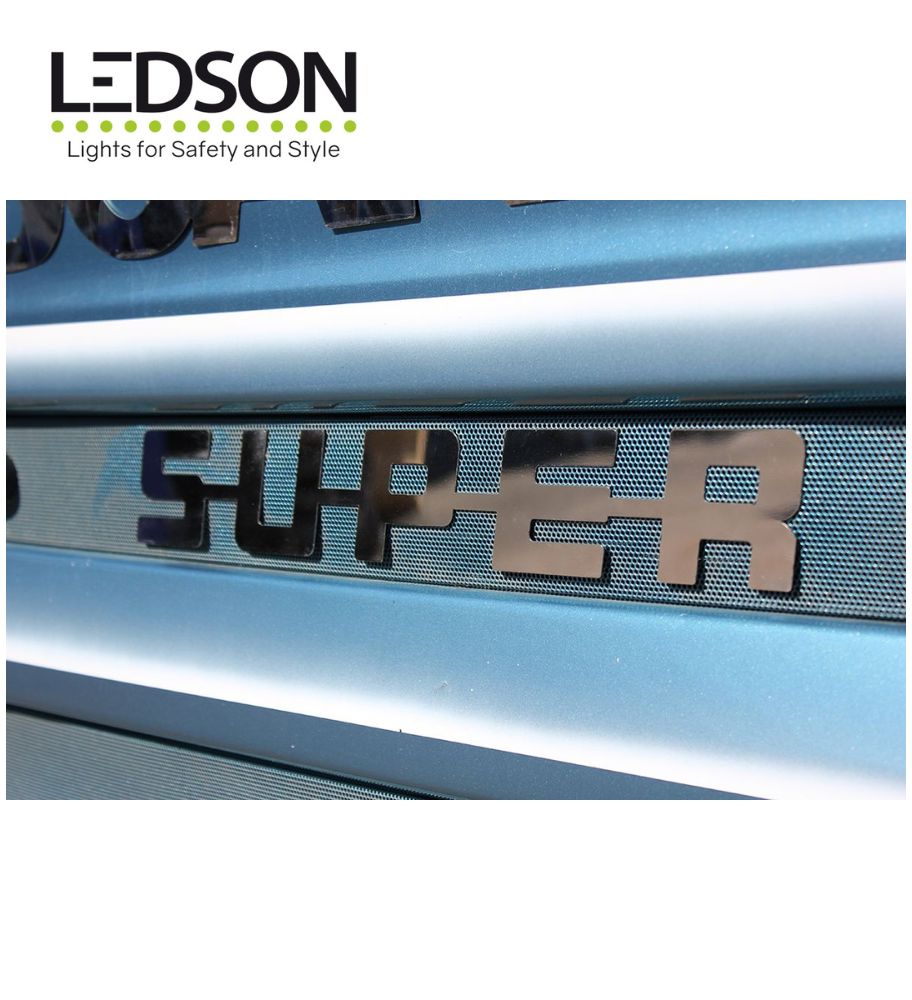 [A540332] Ledson logo Super for Scania Stainless steel self-adhesive
