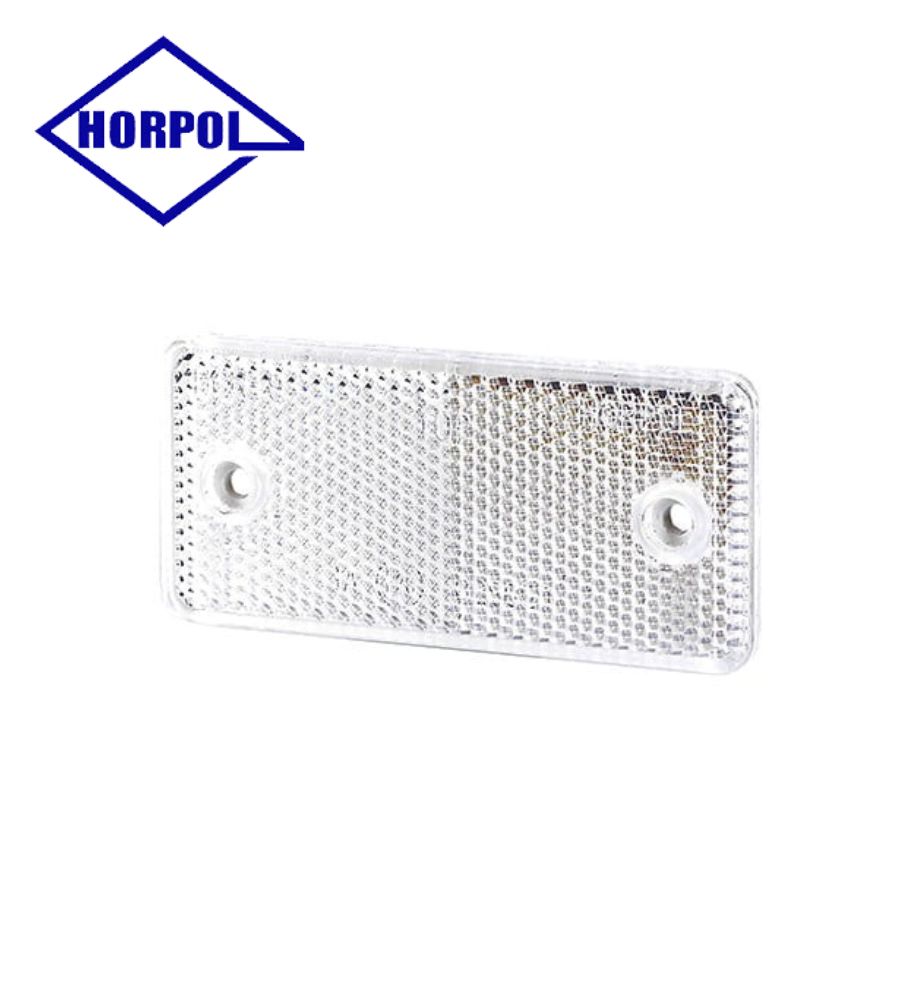Horpol catadioptre rectangle blanc