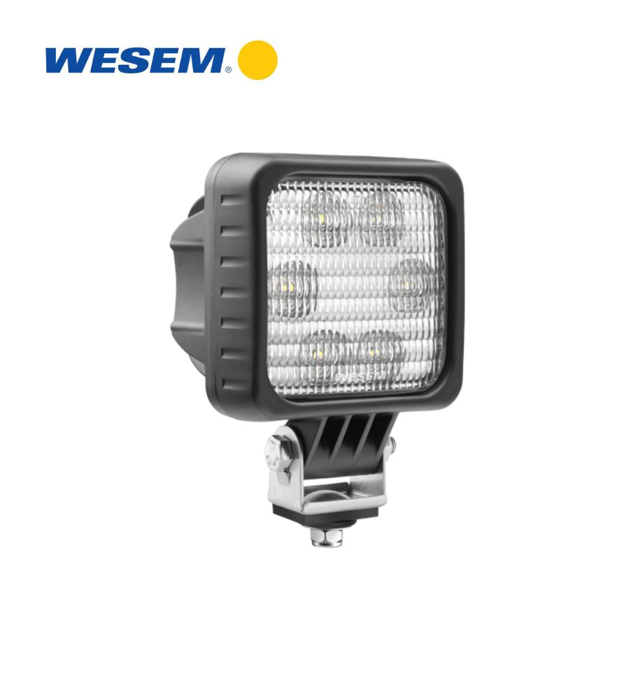 [PL5370.50LED9A] Wesem phare de travail carré 3000lm 30W 66°X22° Support standard Câble