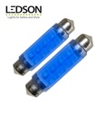 Ledson 42mm blue LED shuttle bulb 12v