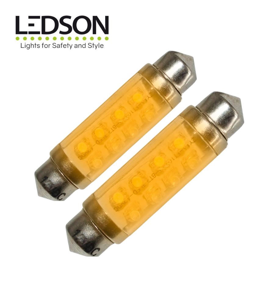 [A248583] Ledson ampoule navette 42mm LED orange 24v