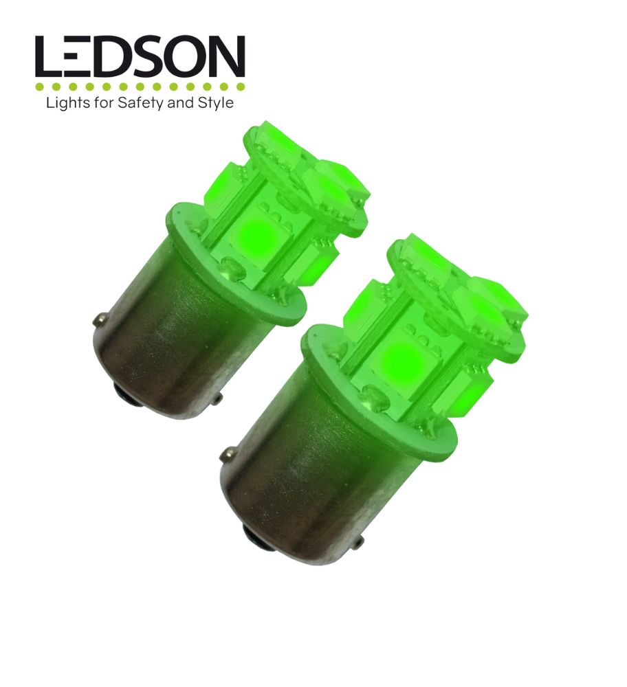 [A9341585] Ledson ampoule LED BA15s R5W vert 24v