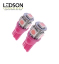 Ledson ampoule LED T10 W5W rose 12v